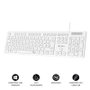 Subblim Business Slim Silencioso Teclado Blanco